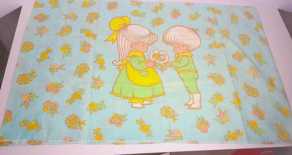 Vintage Wolfpit Enterprises Joan Walsh Anglund Pillowcase 20 x 26